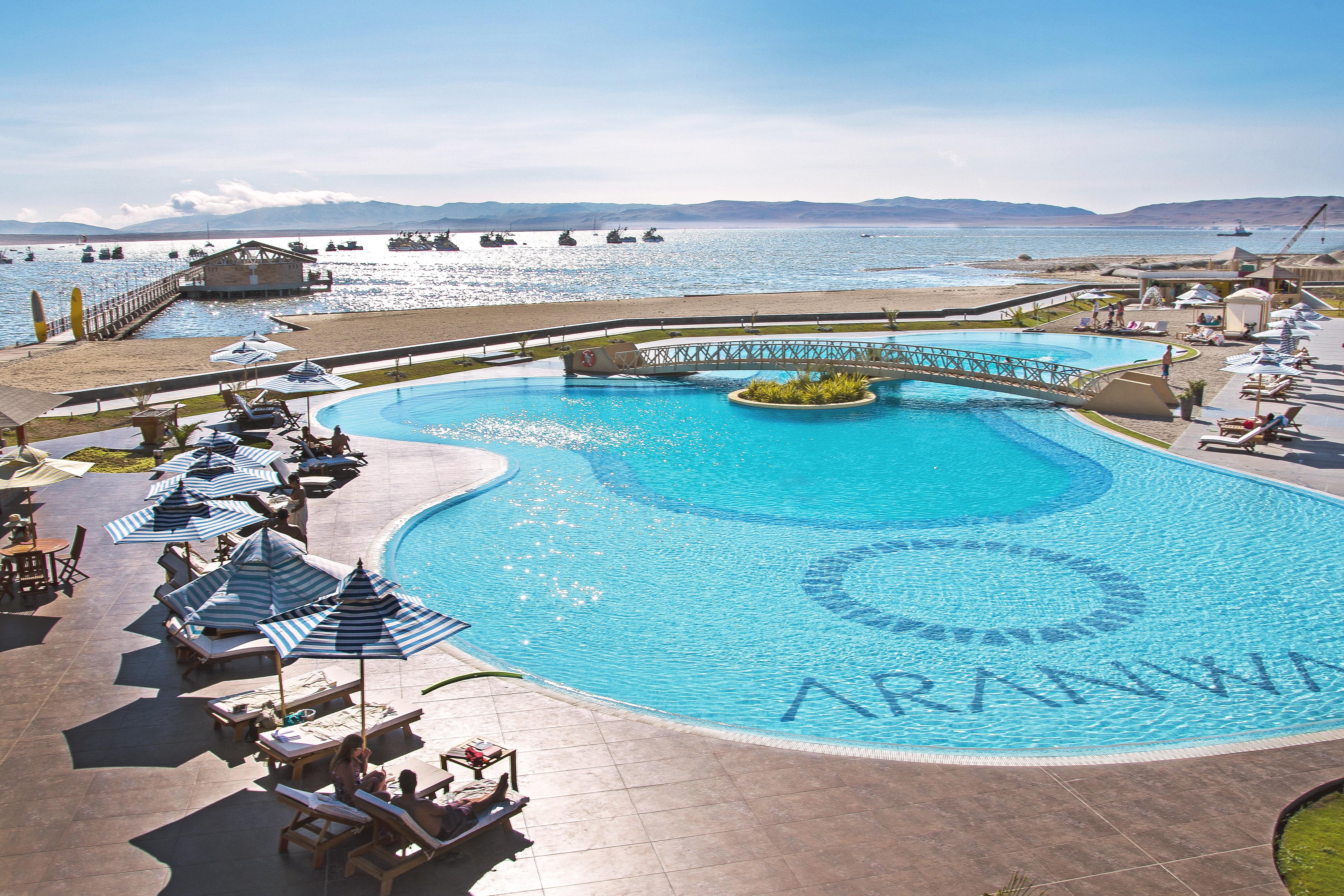 Aranwa Paracas Resort & Spa Esterno foto The pool at the hotel